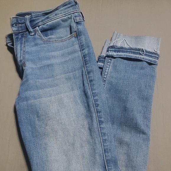 HOLLISTER 00R (W23 L30) High-Rise Super Skinny Classic Stretch Blue Jeans - Picture 1 of 5